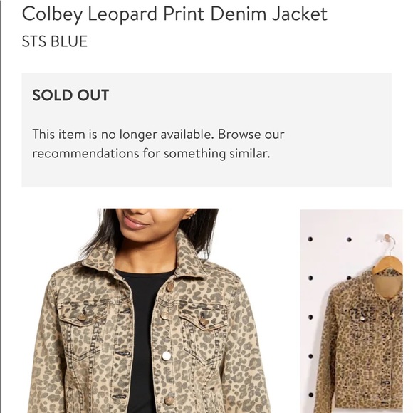 Nordstrom Leopard Print Denim Jacket by STS BLUE - Colbey Jacket - Picture 5 of 14